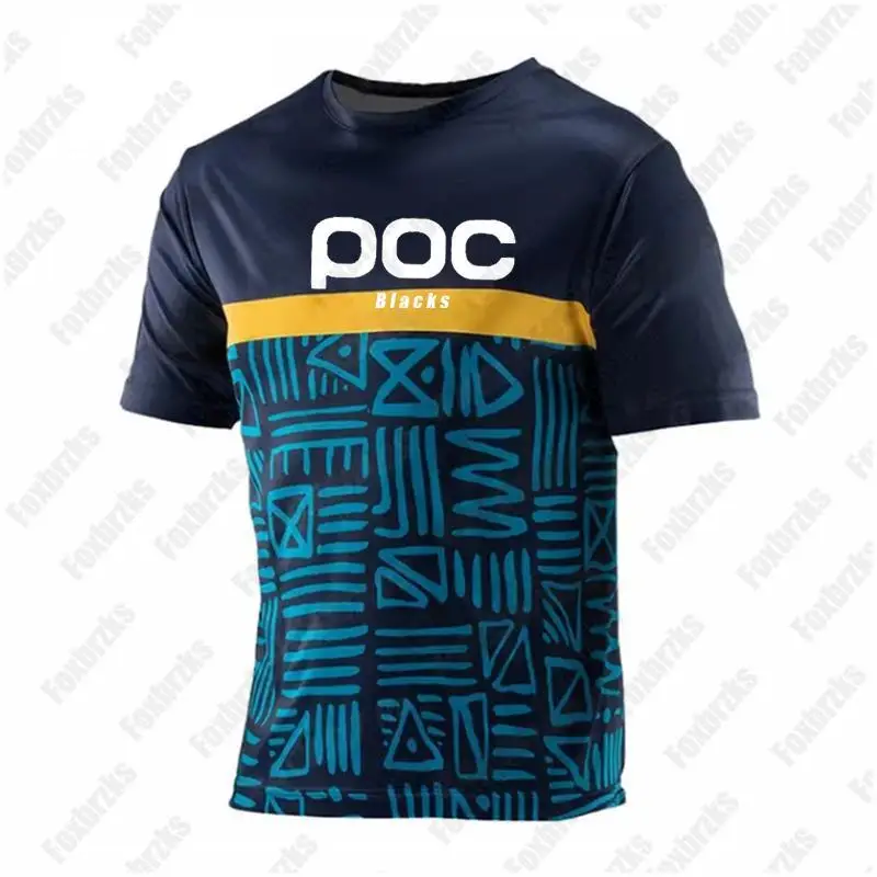 Čierni poc motokros dres Camouflage Tričko Pánske letné bicykle MTB z kopca z kopca Jeresy Mountain Maillot Ciclismo Tops