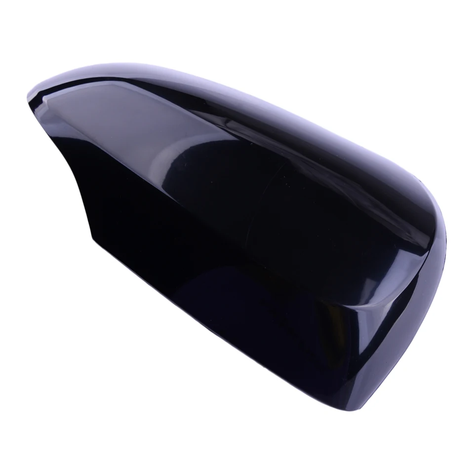 Čierny ABS plastový exteriér pravá bočná bočná dvere krídlo Zadný výhľad na zrkadlo Orchná čiapka Decan Fit Fit for Toyota Prius C 2012 2013 2014-2018