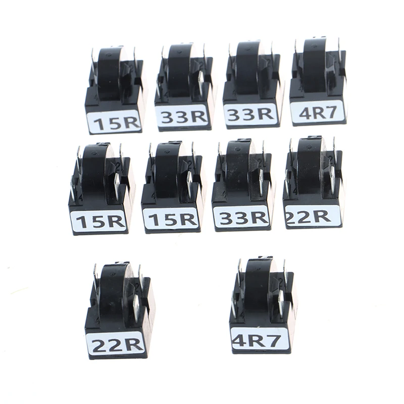 Čierny kovový plastový PTC 2/3/4PIN Štartovací relé chladnička PTC Štartér pre kompresor 4,7 ohm, 15 ohm, 22 ohm, 33 ohm