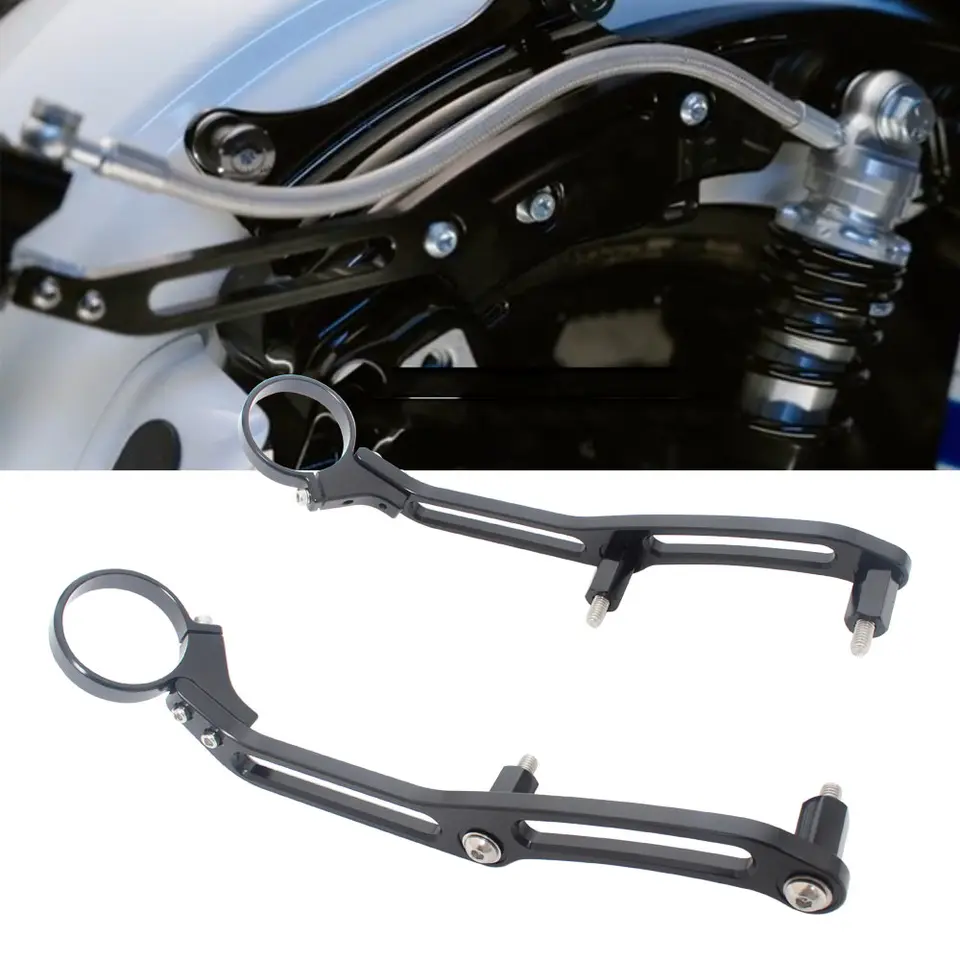 Čierny motocykel diaľkový diaľkový nádrž otrasy držiaka Hardware pre Harley Road King Electra Glide CVO Fltr FlHtk 2014-2023 2024