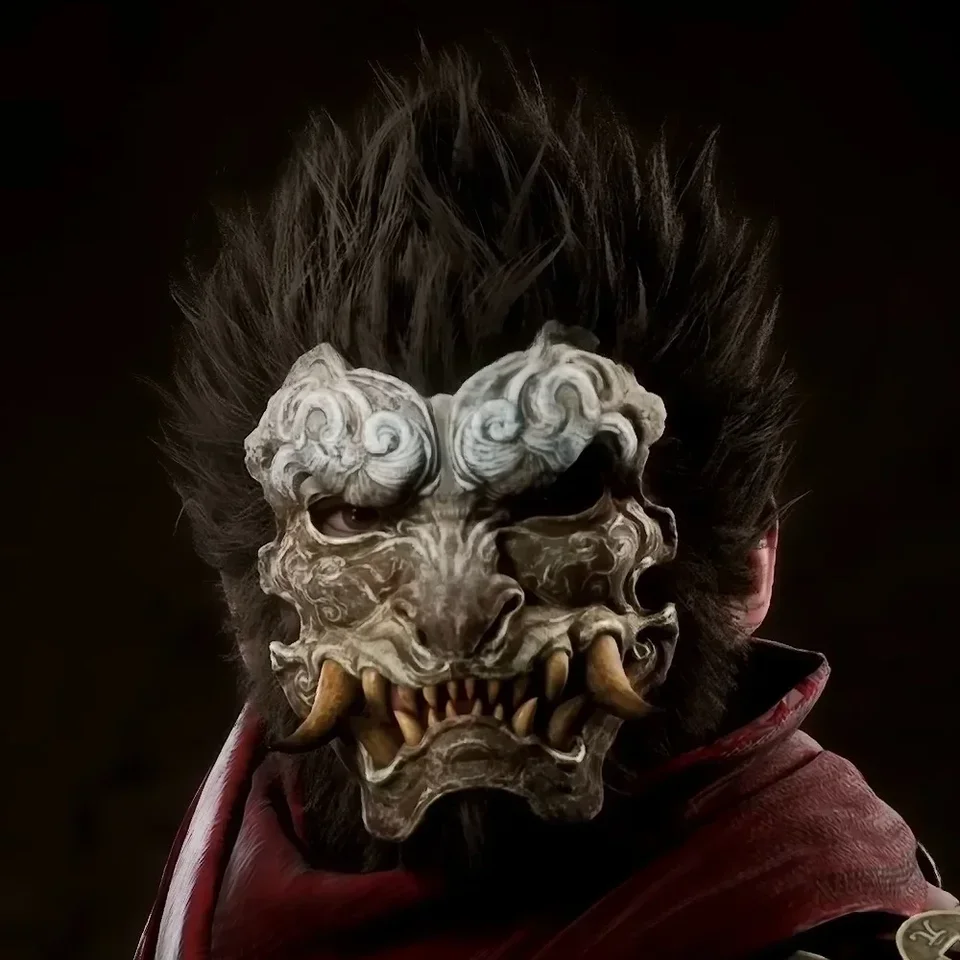 Čierny mýtus Wukong Derivative Destined One Equipment, hra Nuo Mask, pravý licenčný tovar, Halloween Cosplay propy, darček pre Frie