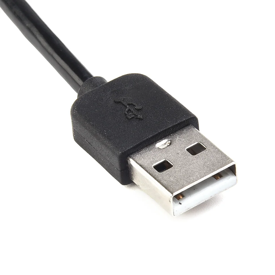 Čierny predlžovací kábel USB 25 cm
