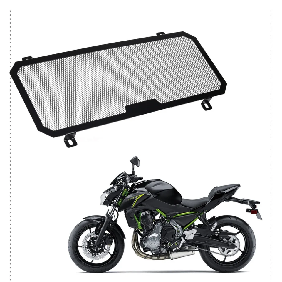 Čierny predný ochranca mriežky Grille Chránič pre kawasaki Ninja650 Z650 2017-2022