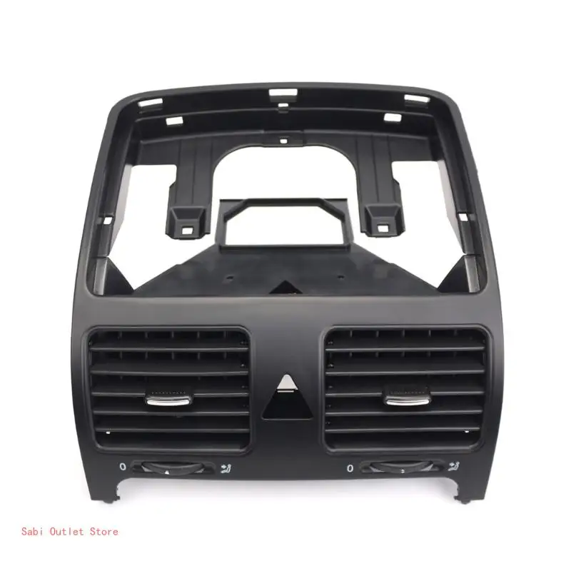 Čierny predný prístrojový panel Central Air Outlet Vent pre Jetta Golf Rabbit MK5 1K0819728F Klimatizácia Vzduch vzduch