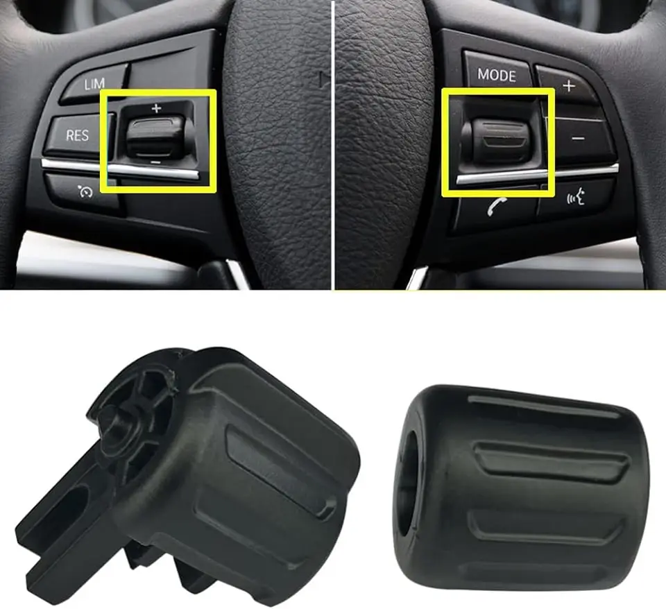 Čierny strieborný volant Cruise Cruise Switch Gombík gombík vhodný pre BMW F10 F20 F30 F32 F34 F01 F02