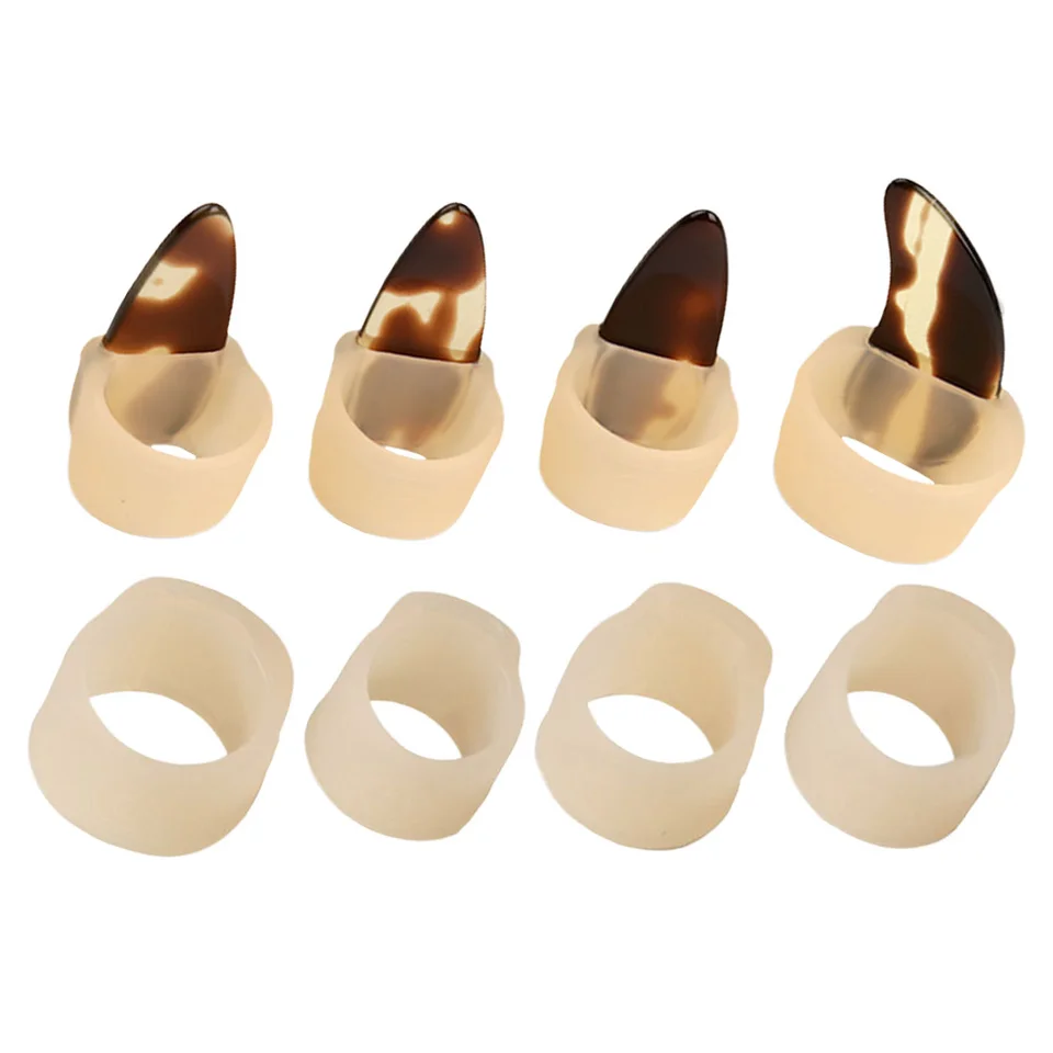 Čierny turmalín Guzheng Nail Set Suppies Prax pokrýva detské banjo tipy