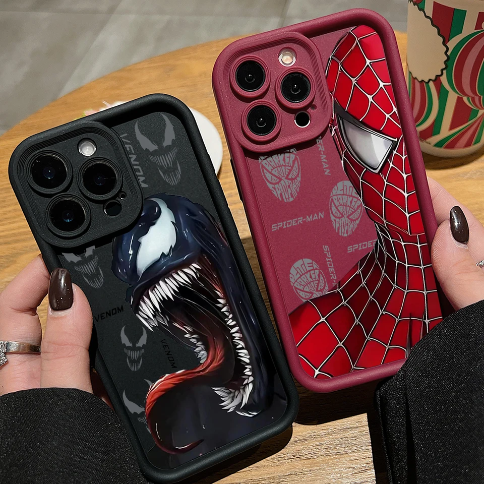 Čierny Venom Spider Man Pase pre puzdro pre OnePlus Nord CE 4 Ace 3 Nordce 2 2V Lite 8T 4G 5G Soft Shock odolný voči CAPA Funda
