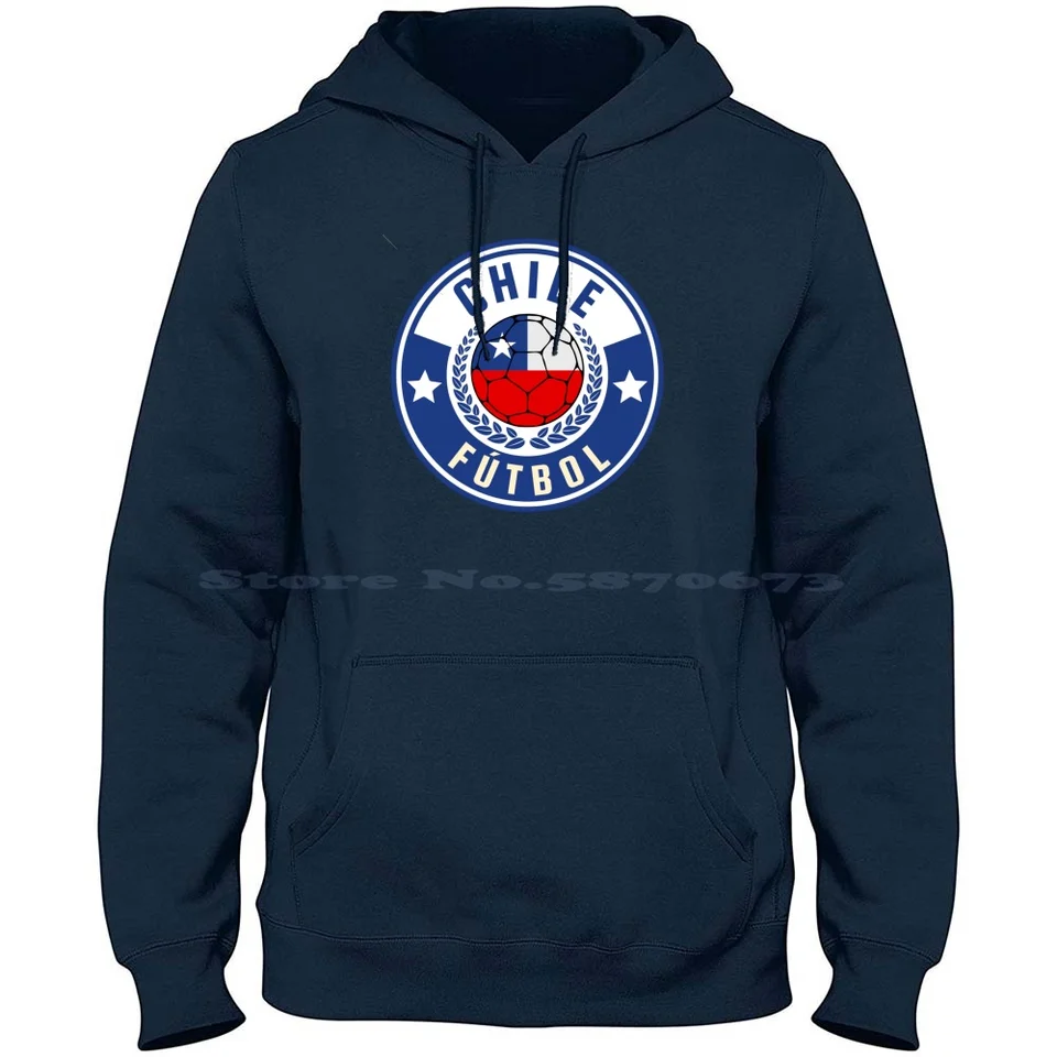 Čile futbal 100% bavlnená mikina tričko futbalová chile vlajka vlajky chile chile suvenír chile znak Blue Chile Sport