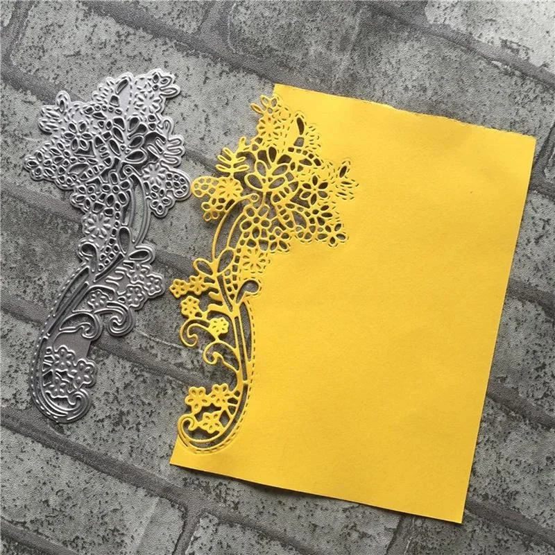 Čipka kvetinová hranica kovové rezanie matrici šablón Die Cut DIY Scrapbooking Album Razenie