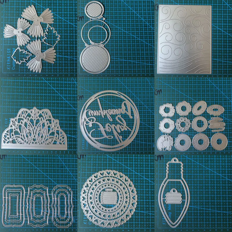 Čipkovaný kvetinový list kovový rezatie matričky Cut Die Mold Scrapbook Paper Cleft Fold Fold Blade Punch Stencils