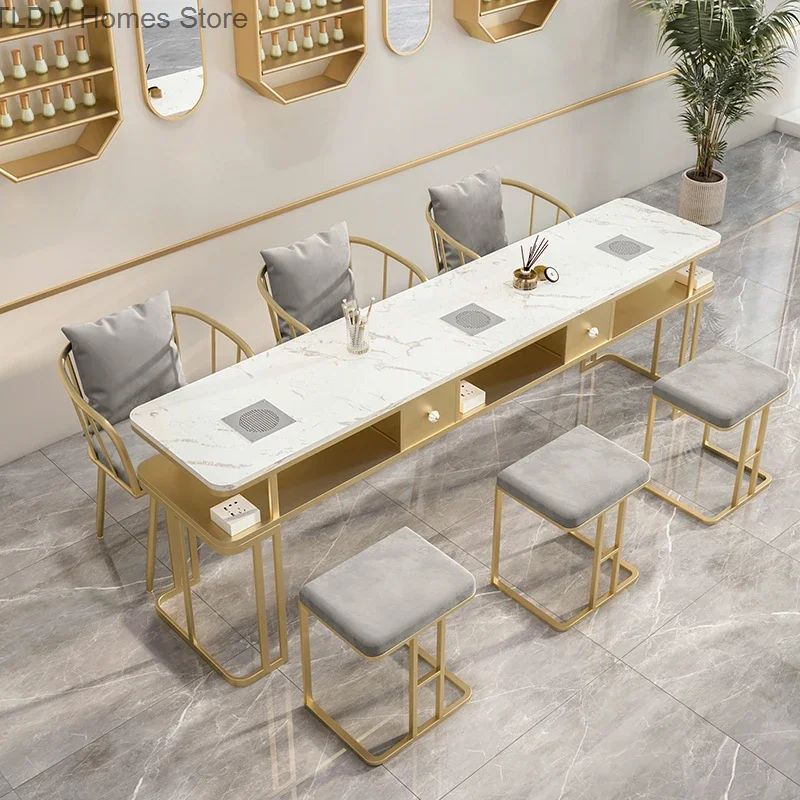 Čistejší manikúra nechtový stôl Krása Moderný luxusný profesionálny na nechtových stoloch obliekací makeup Tavolo manikúru salón nábytok bl5nnt