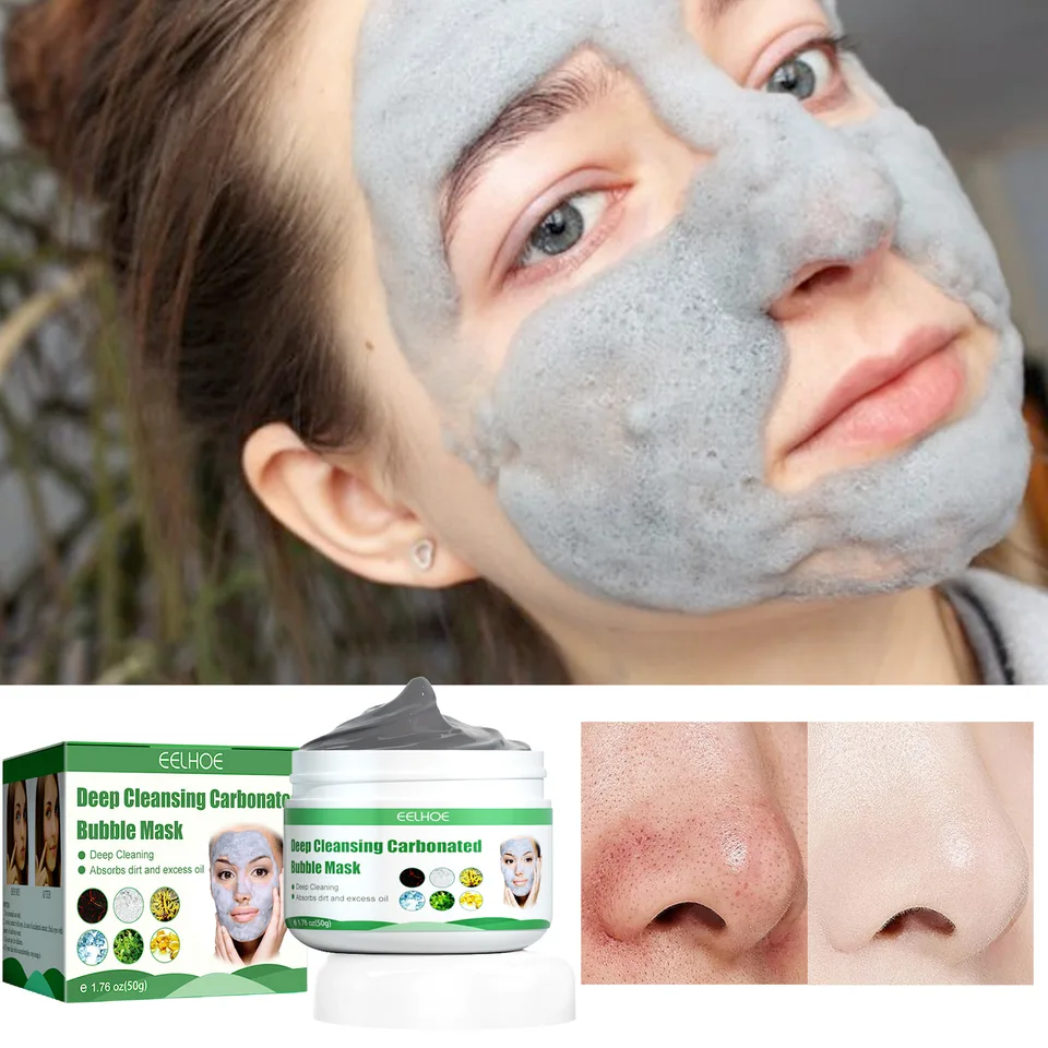 Čistenie aplikátora Bubble Maska Zvlhčovanie jemného aplikátora Oxygen Blackhead a akné čistiaca bahenná maska