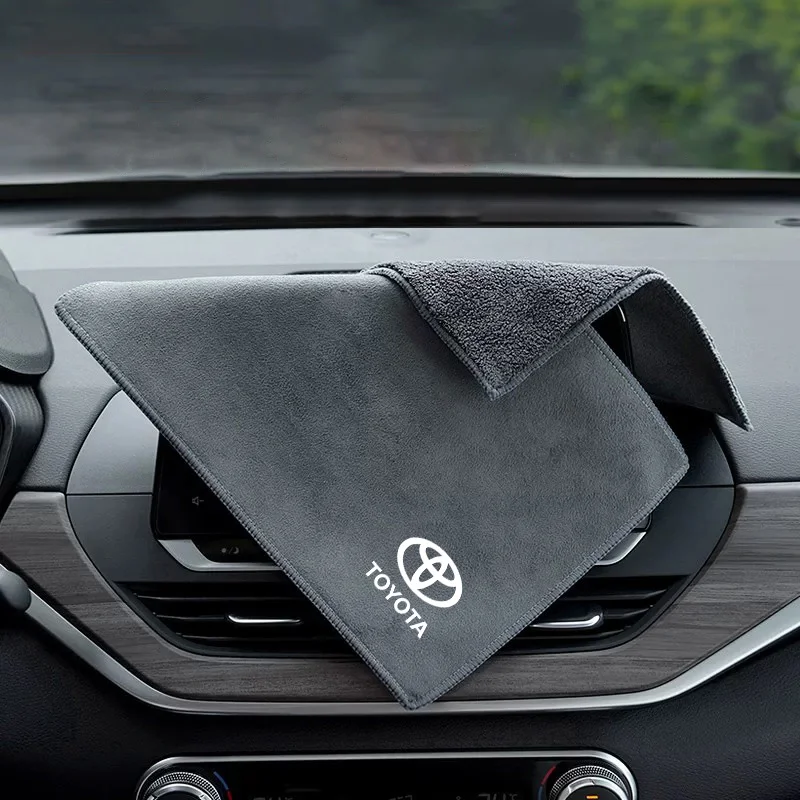 Čistenie automobilov mikrovláknami uterák na sušenie uteráka Auto plyšové utierky pre toyota TRD HV RZ RC C-HR Yaris Camry Corolla Prius RAV4