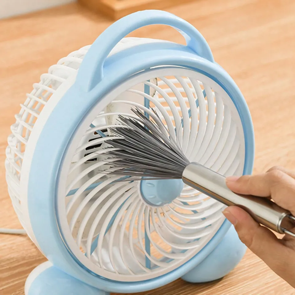 Čistiaci kefka 1pc Mini ventilátor, čistenie klávesnice, čistiaci prostriedok na čistenie drôtu, odstráňte tvrdohlavé škvrny