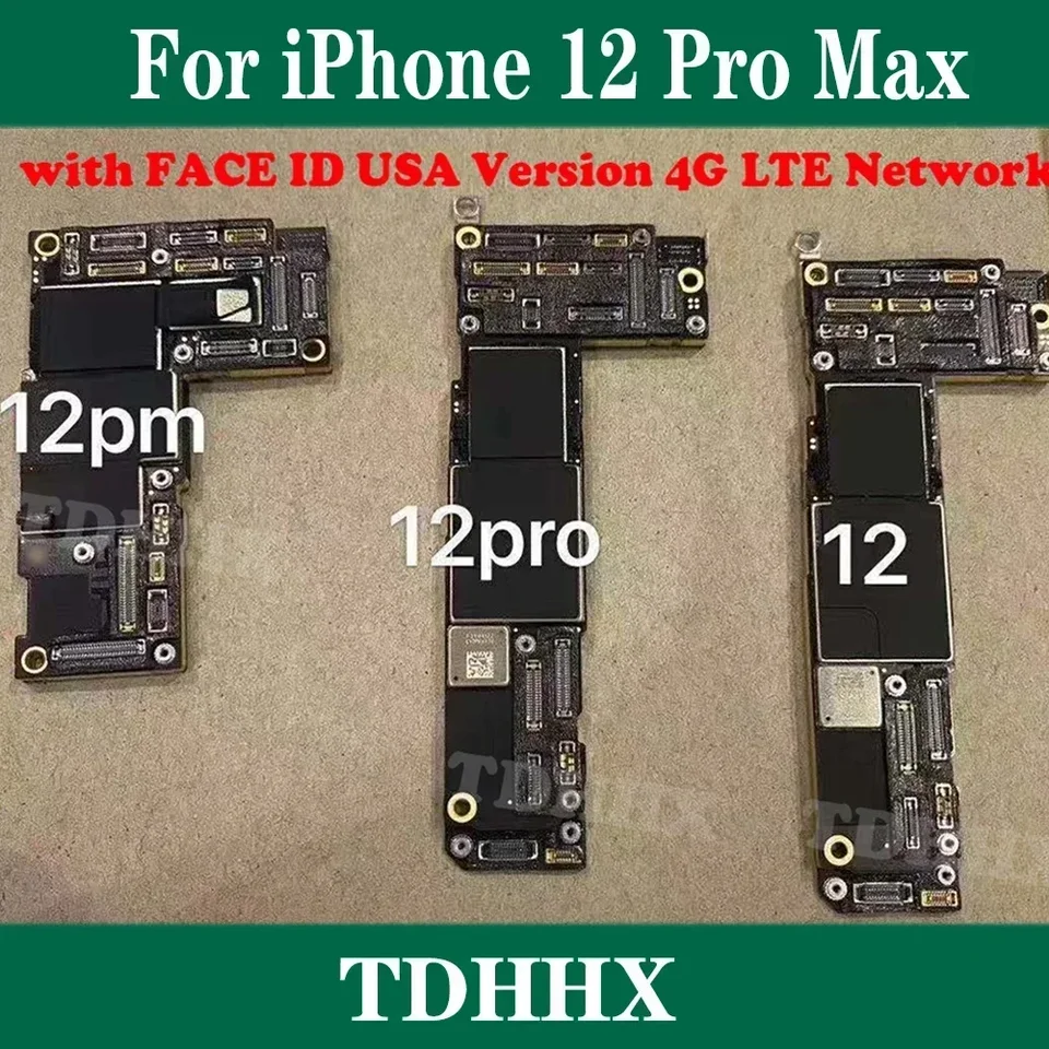 Čistiť iCloud plná dobre fungovať hlavná doska pre iPhone 12 Pro Max základná doska s tvárou v oknom logickej doske