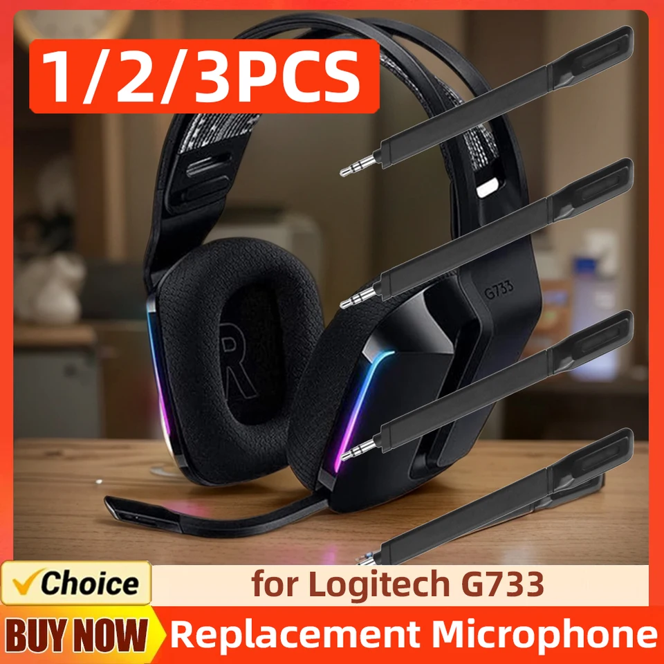 Čistá redukcia šumu Mikrofón AUX 3,5 mm bezdrôtové herné herné náhlavné súpravy mikrofón pre herné súpravy Logitech G733