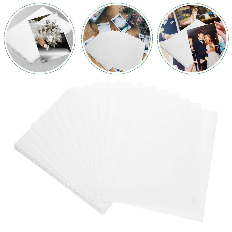 Čistá vinylová nálepka Papier Photo studeného laminácie Filmový album lepidla vytlačiteľné PVC laminácie priehľadné nálepky