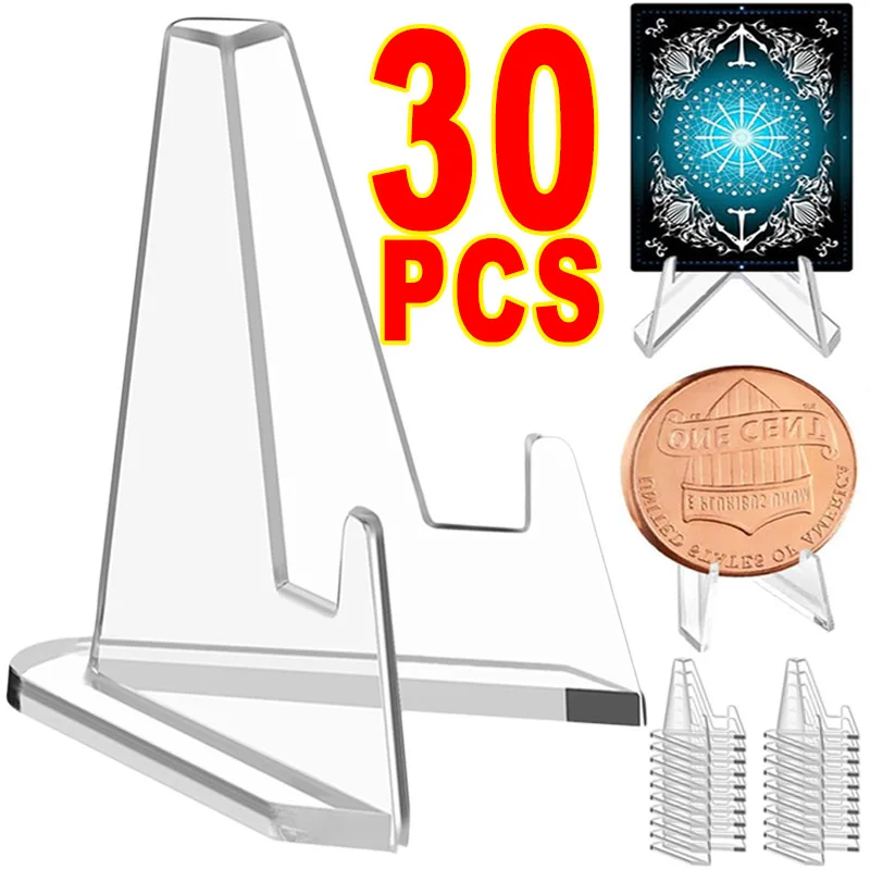 Čistý akrylový trojuholníkový výstavný stánok Coin Viciistick