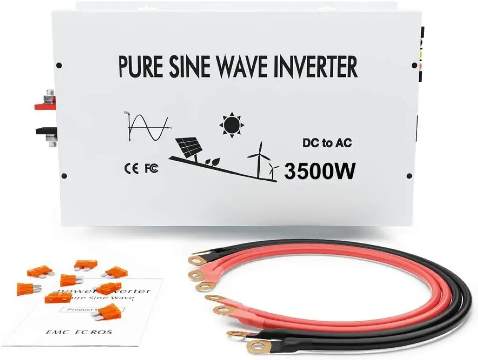 Čistý invertor výkonu sínusovej vlny 24V 220V 3500W Inverter Generátor solárneho panela 12V/36v/48V/72/96V DC až 100 V/120V/240V AC prevodník AC