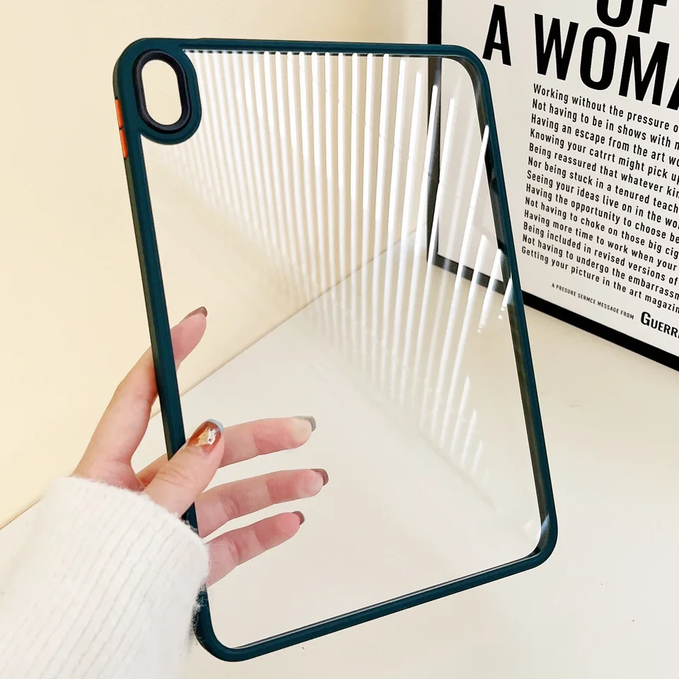 Čistý priehľadný prípad pre Apple iPad Air Pro Mini Case 4 5 6 7 8 9 10 Generácia 2024 13 palcový rukávový náraz
