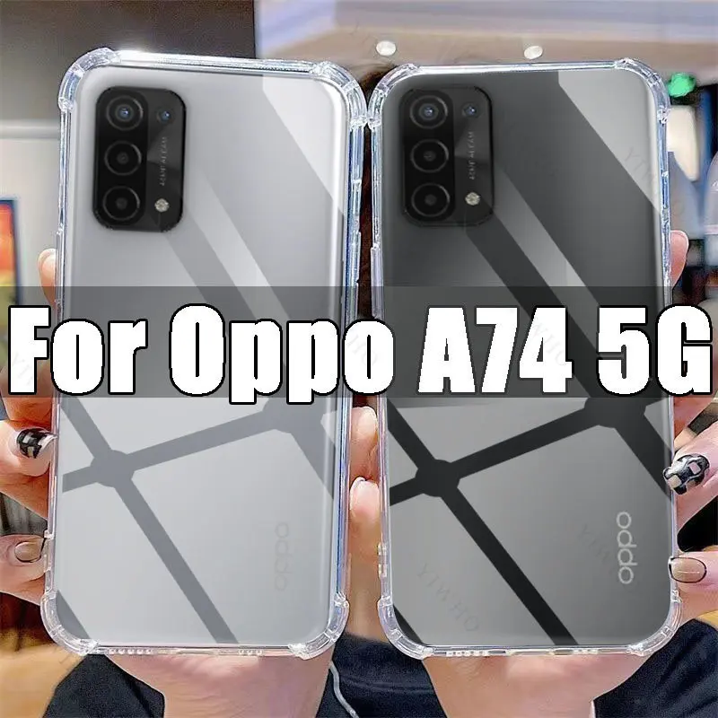 Čistý telefónny prípad pre Transparentný prípad OPPO A74 5G TPU pre OPPO A 74 pre OPPOA74 6,5 
