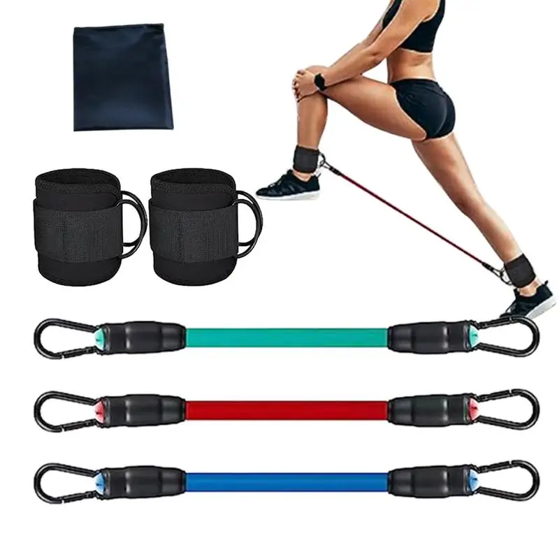 Členkové cvičebné pásma členky Cuff Resistance Bands Nastavili pásma odporu s členkovým popruhom pre ženy a mužov Glutes