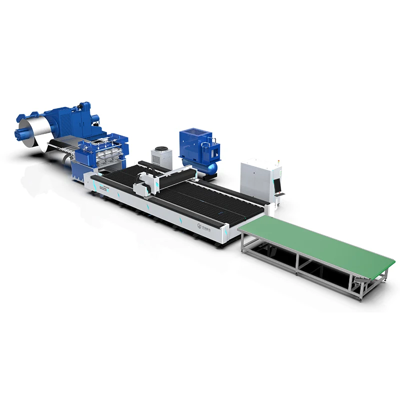 Čína Coil Stock Cover Fiber Laser Cutter a Cutting Stromes Zariadenie rezané oceľový list vysokokvalitný stroj 4000 W 1000 Watt