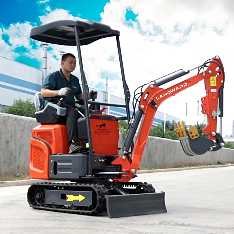 Čína Diesel Mini Excavator 1000 kg Hydraulický mikro digger 1,2 ton Factory Wholesale Farm Excavator CE EPA Prispôsobené na predaj