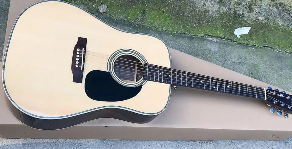 Čína gitara Factory Custom New Solid Smrek Top Natural Acoustic Guitar D Typ 28 Model 41 