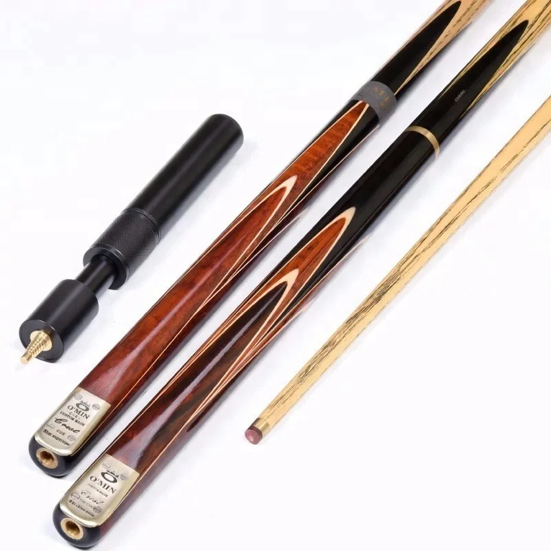 Čína továreň 3/4 kĺbový narážok popol drevo snooker cue s ručne vyrobenými