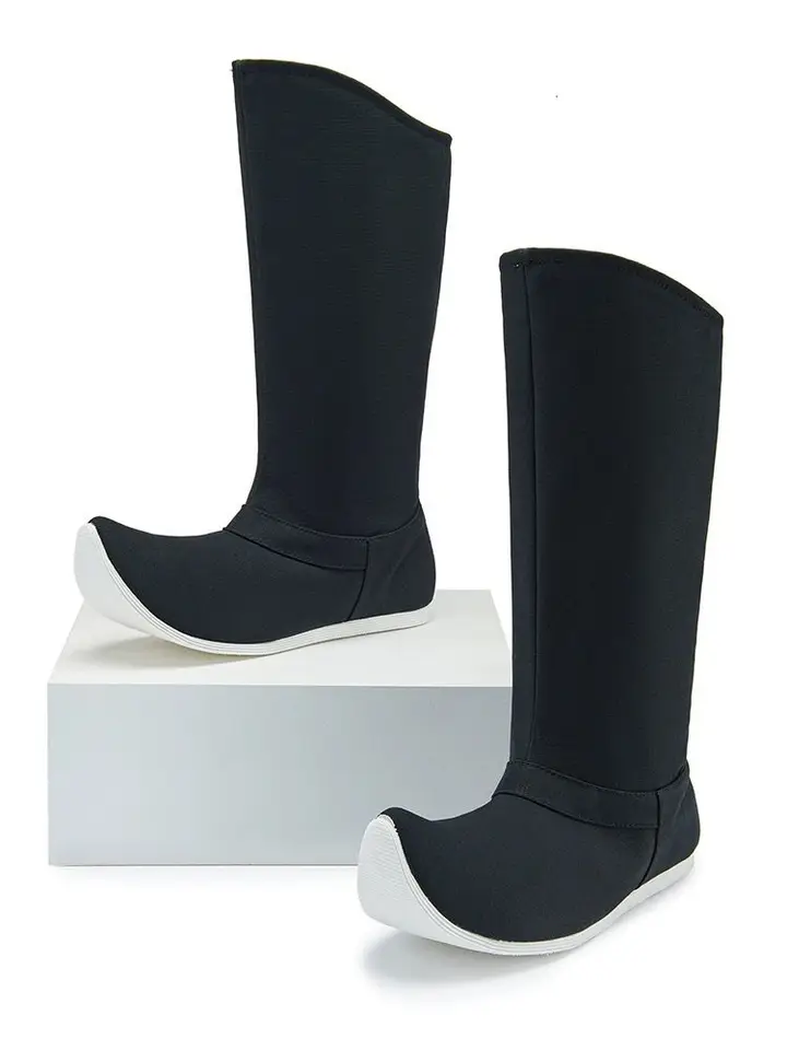 Čínska pieseň dynastia hanfu topánky topánky Muži a ženy Hanfu Bow Boots topánky Black Hanfu Soap -topánky pre mužov Plus veľkosť 46#