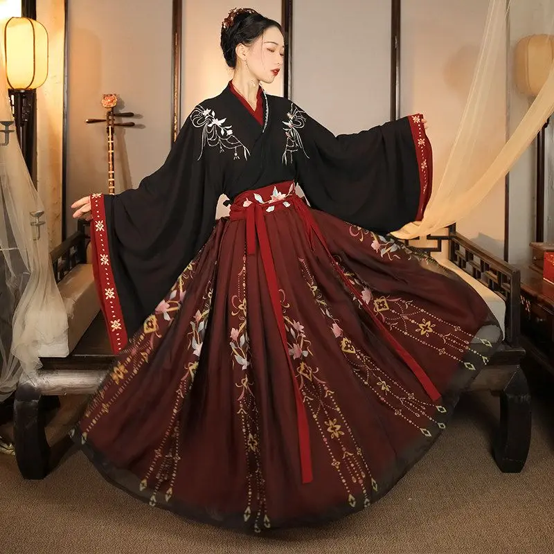 Čínske tradičné kostýmy Hanfu Žena Ancient Han Dynasty Dress Oriental Princess Dress Lady Elegance Tang Dynasty Dance Wear