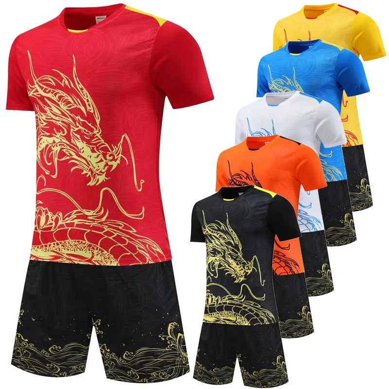 Čínsky drak tenisový dresy badmintonové košele SET MEN MEN TABLE Tennis Sets ping pong oblečenie bedminton joggingové športové obleky