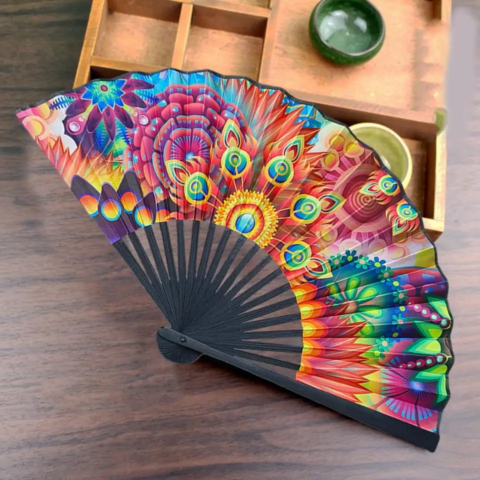 Čínsky štýl skladací ventilátor ľahký prenosný prenosný vreckový ventilátor Classic Design Fan pre kedykoľvek použitie