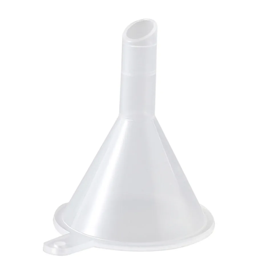 Číry lievik Mini lievik číry široký ústa plastové plastové viacúčelové umývačka riadu Malý lievik pre laboratórne fľaše Parfum Spice prášk