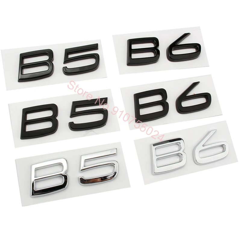 Čísla listov ABS Znak B5 B6 TRUNK BADGE ODDELE STRANA STRANA PRE XC60 XC90 GLOSSY BLACK MATTE Čierny chróm