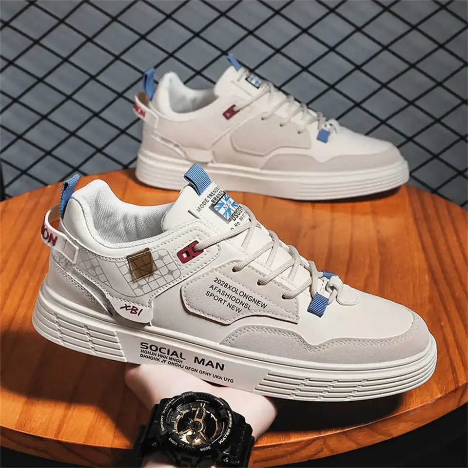 Číslo 42 Demi sezóna Originálna dizajnérka muža topánky Tennis Loafer Brown Sneakers Sport High Tech Shoses I Dufters Sneckker