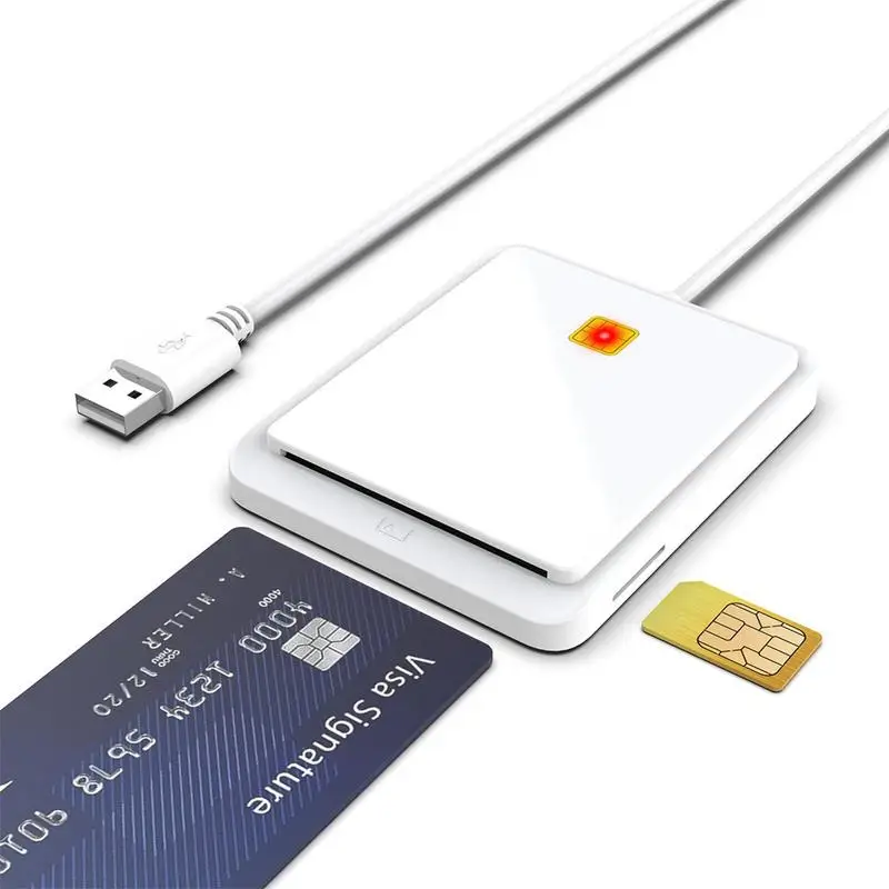 Čítačka kariet CAC USB Smart Card Reader Common Access Prenosná a univerzálna čítačka prístupu k inteligentným kartám pre dotaz vyváženia