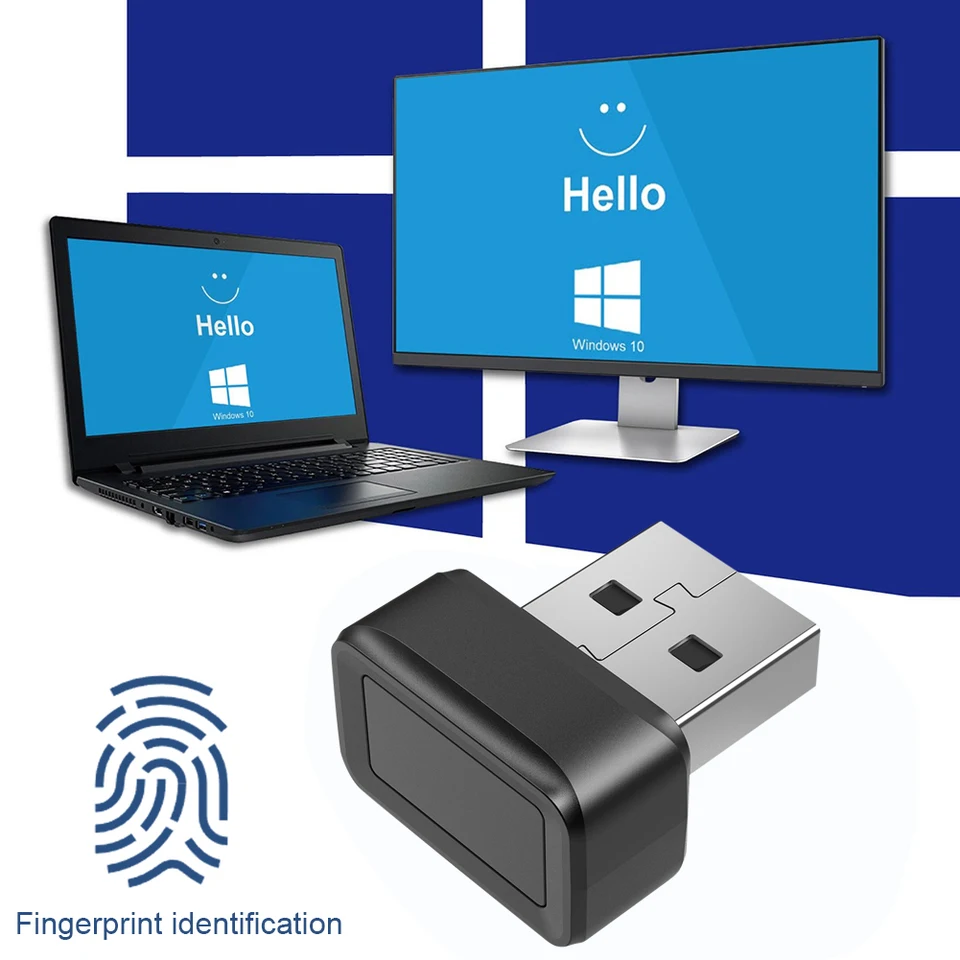 Čítačka tlačidla USB Fingerprint FIDO U2F Prenosný bezpečnostný kľúč Windows Hello anti-spoofing mini odtlačky prstov 360 ° dotyk pre PC