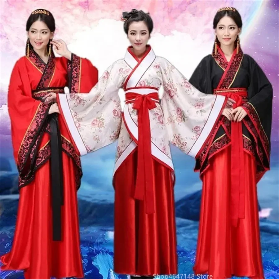 Číňané tradičné šaty Ženy Hanfu Cosplay kostým Hanbok Tang Dynasty Performance Clothing Rúch chinoise femme