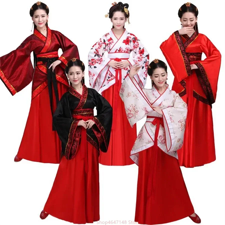 Číňané tradičné šaty Ženy Hanfu Cosplay kostým Hanbok Tang Dynasty Performance Clothing Rúch chinoise femme