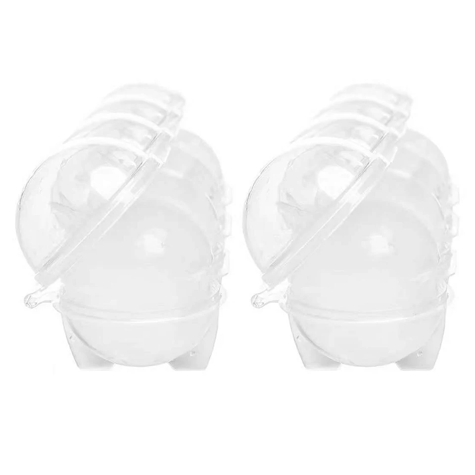 Ľadová forma 4-otvorová dutina Whisky Maker Fold Sphere Fold Fold Ice Grid Round Ice Ball Ice Grid Party pre barový kuchynský doplnok