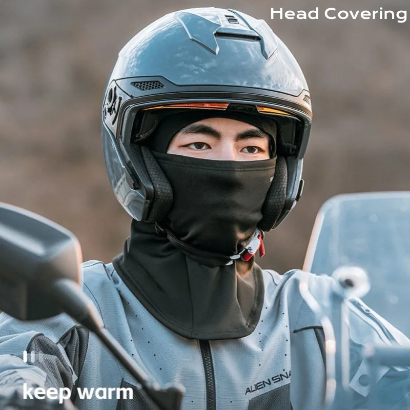 Ľadová hodvábna krémová krémová pokrývka hlavy jazdecká maska ​​Vonkajší motocykel Plná tvár vetruvzdorná šál Men Ženy teplé silné zamatové lyžovanie