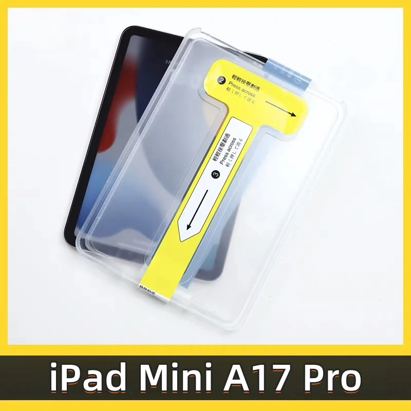 Ľahko temperované chránič obrazovky skla pre iPad Mini 6 7 A17 Pro 8,3 palca Filmové príslušenstvo prach, bez odpadu, žiadne bubliny