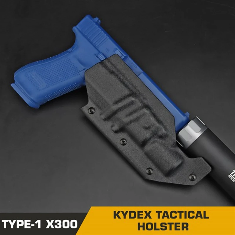 Ľahká Kydex Tactical Pistol Polster pre Glock 17 19 20 21 45/Wather PPQ/HK P30 P2000 VP9 X300 Svetlá Airsoft Gun Polster