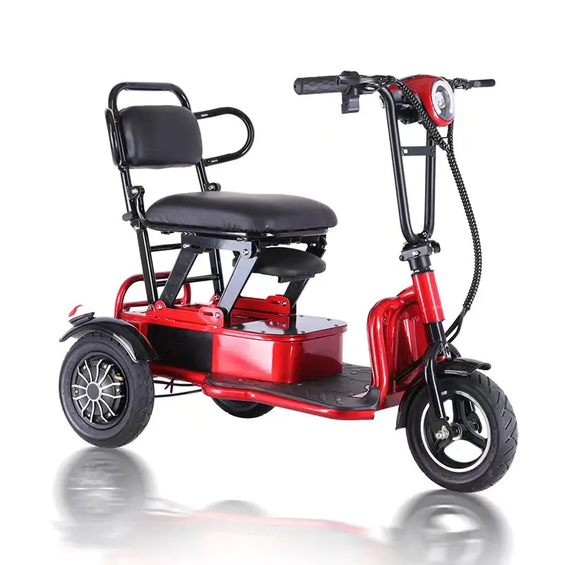 ľahká vysoká rýchlosť 10 -palcová trojkolková elektrická bicykel Dospelá mobilita zakázaná 3 kolieska Elektrický skúter