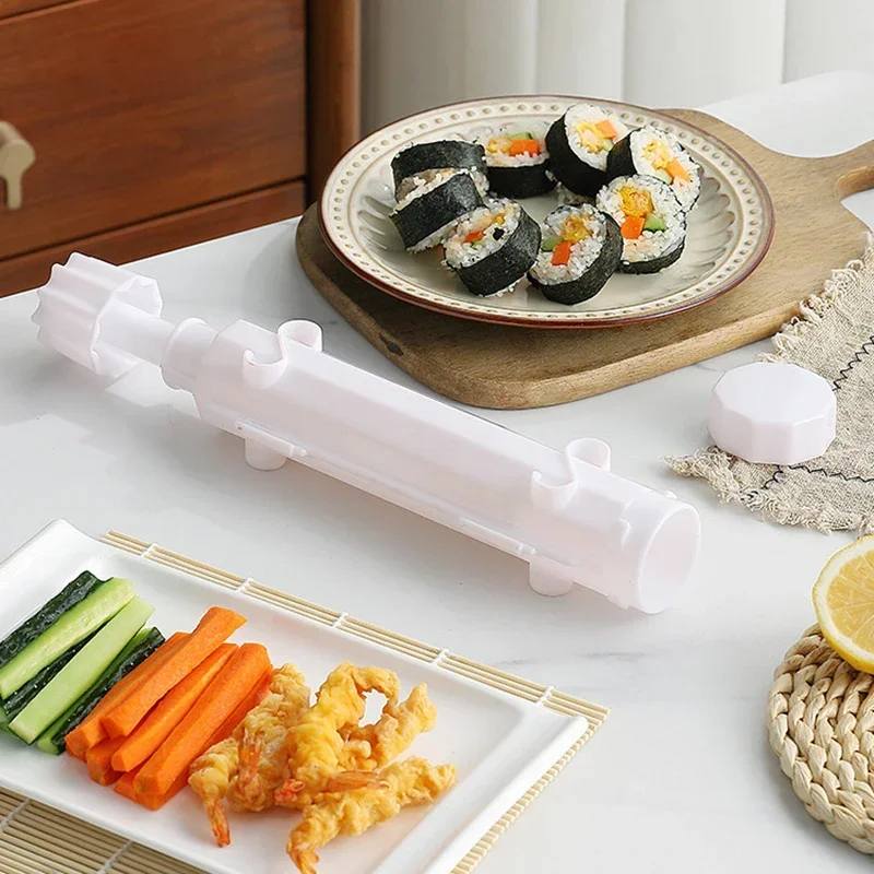 Ľahké gimbapové výrobky stroja Sushi Maker Striped Sushi Mold kuchynské zásoby Laver-obruppedrice ryžová rolka Kimbob na výrobu nástrojov