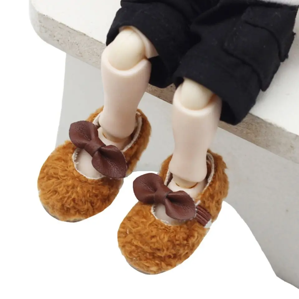 Ľahké obitsu 11 Doll Shoes Cartoon 1 pár Doll Beanie topánky krásne roztomilé bjd bavlnené čiapky topánky pre deti darčeky