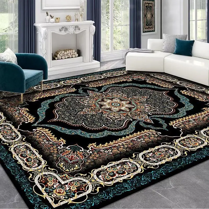 Ľahký luxusný retro perzský koberec veľkú veľkosť obývacej izby americký štýl koberce 160x230cm dekorácie spálne