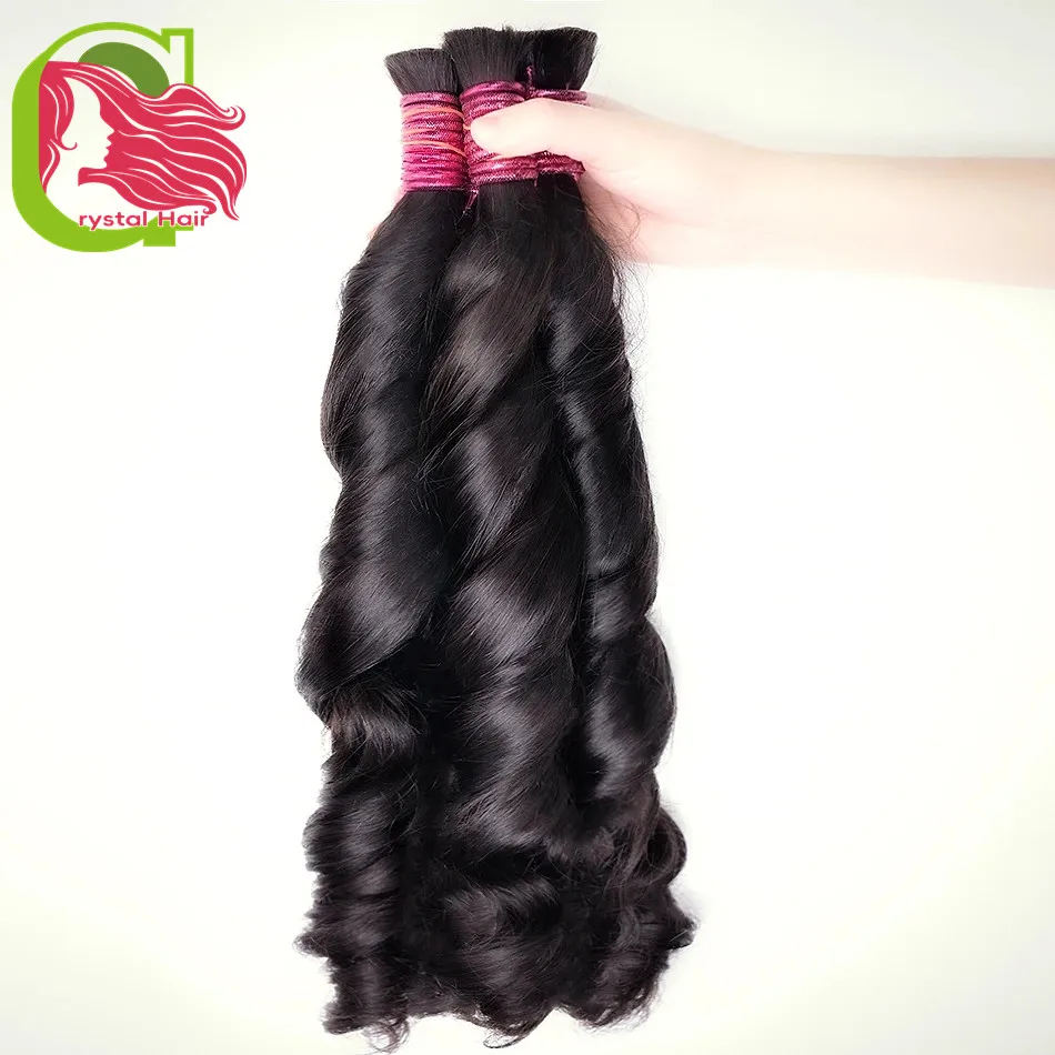 Ľudské vlasy Väčšina pre pletenie voľnej vlny Žiadny útok Dvojité nakreslené plnšie chvosty Barmské boho braidy ľudské predlžovanie vlasov Veľkoobchod